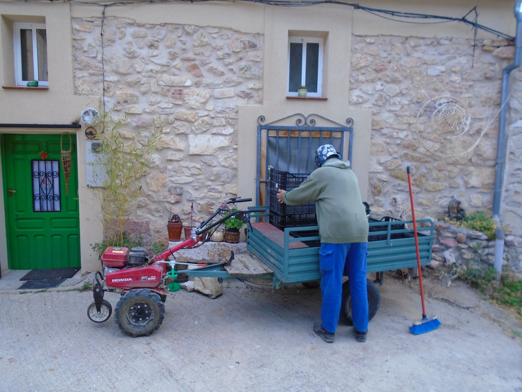 motoazada con carrito